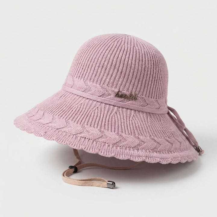 Wide Brim Knit Sun Hat - Solarix