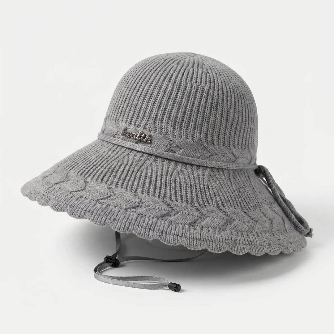 Wide Brim Knit Sun Hat - Solarix