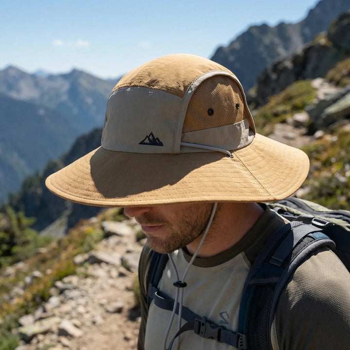 Wide Brim Sun Hat - Solbrim