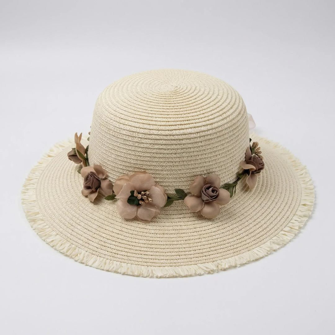 Wide Brim Woven Sun Hat - Florabrim