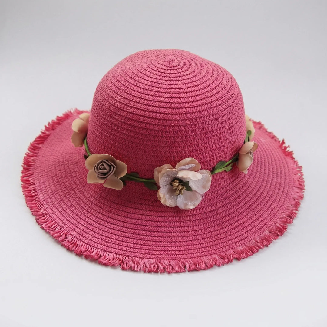 Wide Brim Woven Sun Hat - Florabrim
