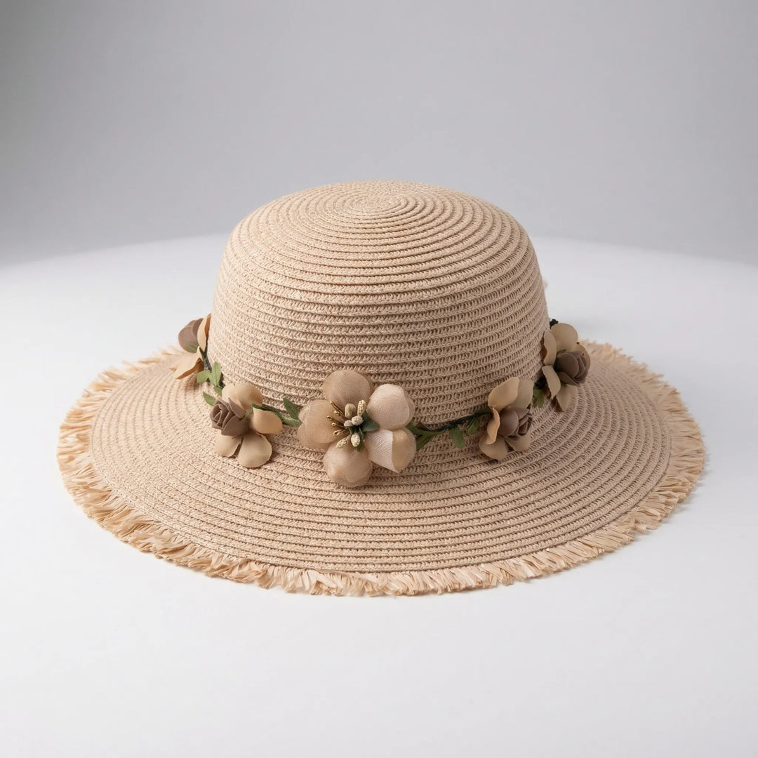 Wide Brim Woven Sun Hat - Florabrim