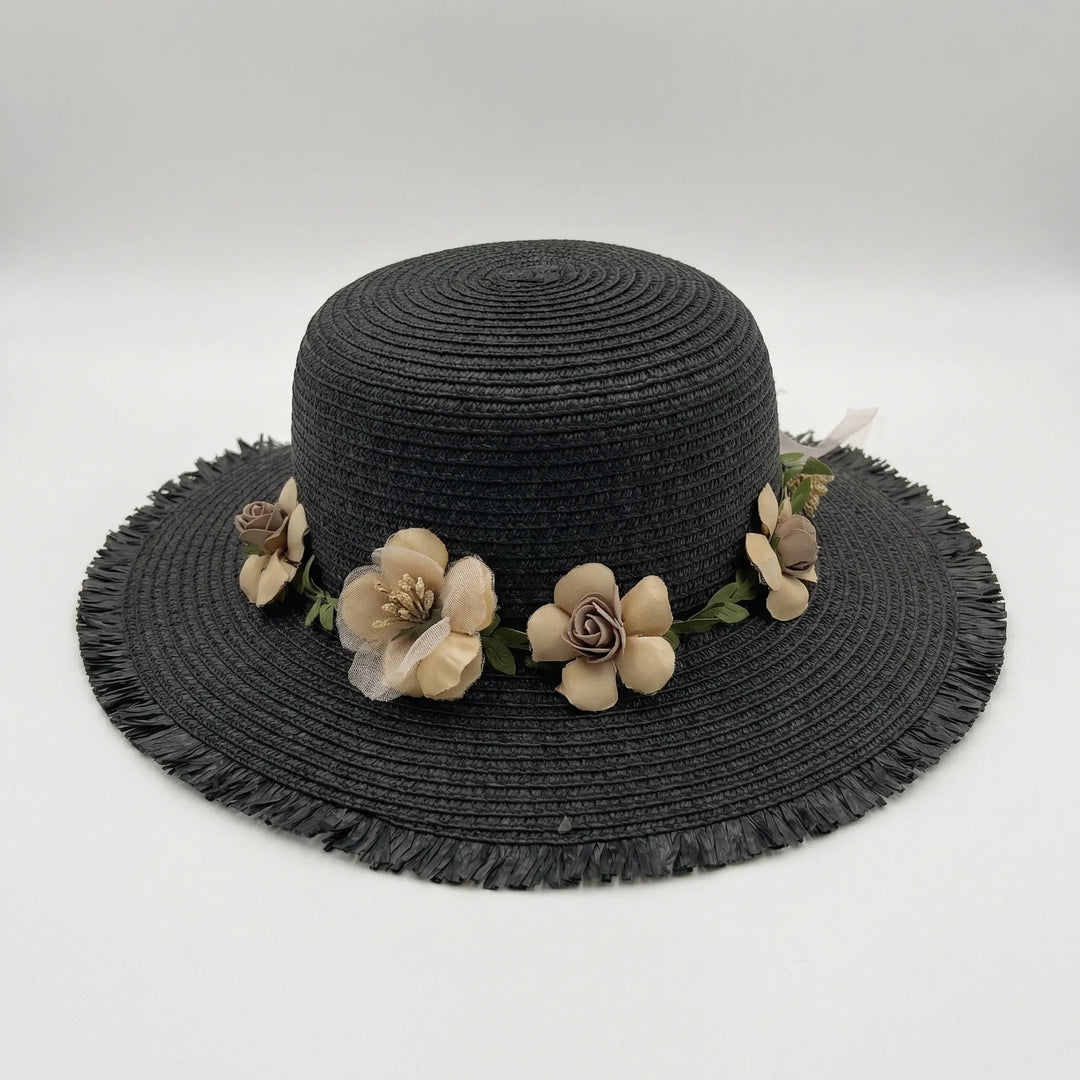 Wide Brim Woven Sun Hat - Florabrim