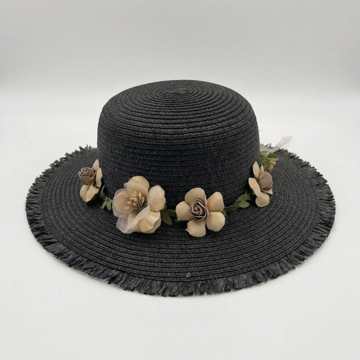 Wide Brim Woven Sun Hat - Florabrim