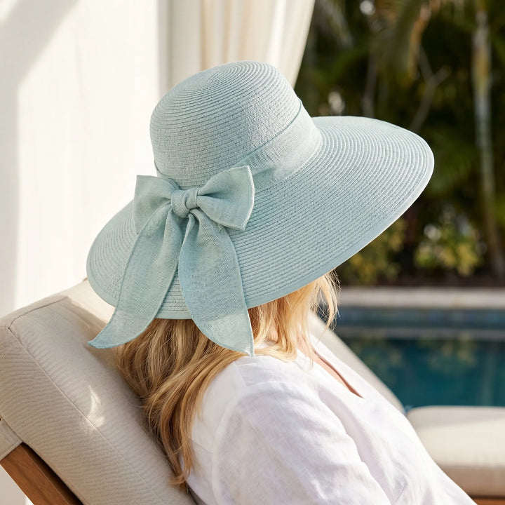 Wide Brim Woven Sun Hat - Solarix