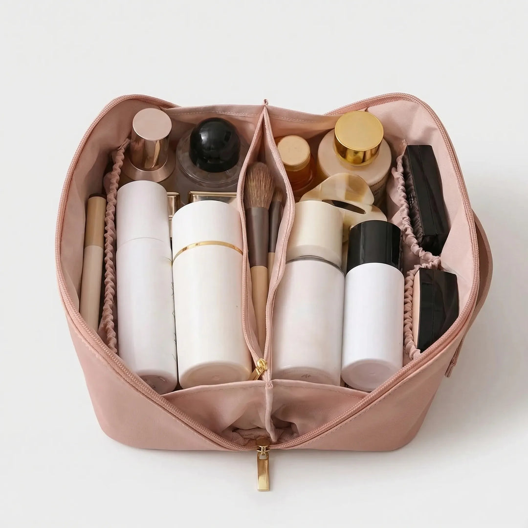 Wide Opening Cosmetic Bag - Vamora