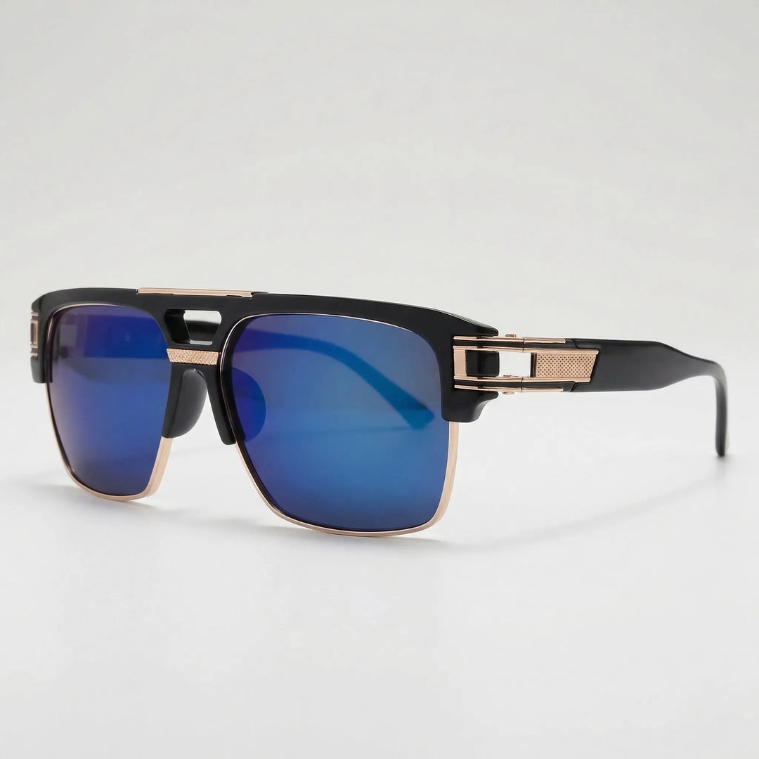 Wide Square Flat-Top Sunglasses - Vistora