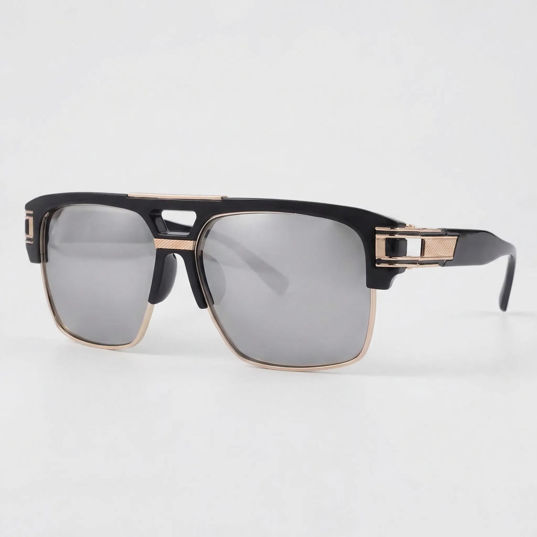 Wide Square Flat-Top Sunglasses - Vistora