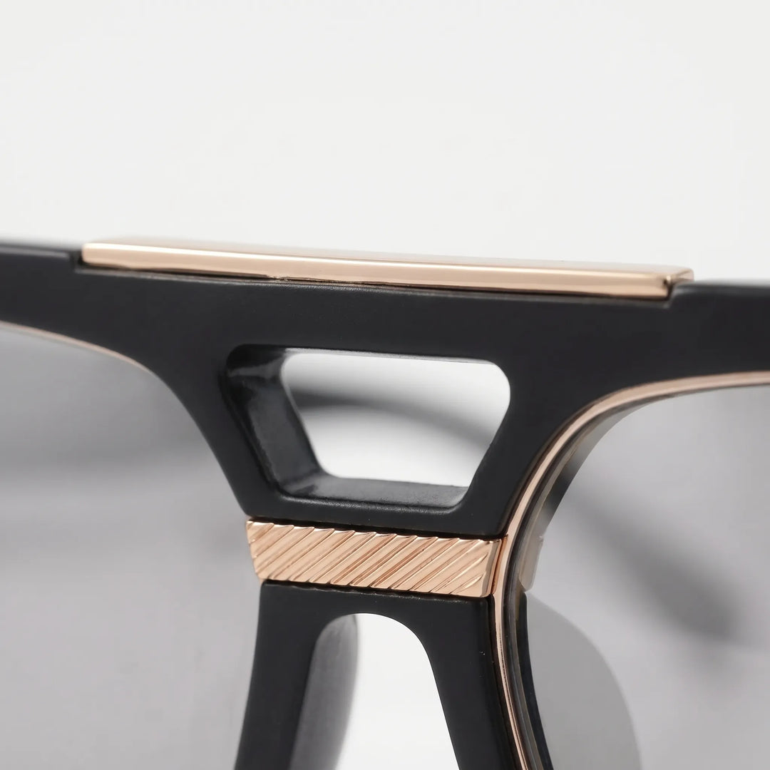 Wide Square Flat-Top Sunglasses - Vistora