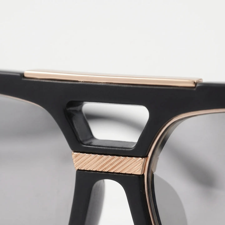 Wide Square Flat-Top Sunglasses - Vistora