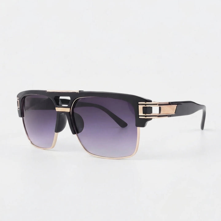 Wide Square Flat-Top Sunglasses - Vistora