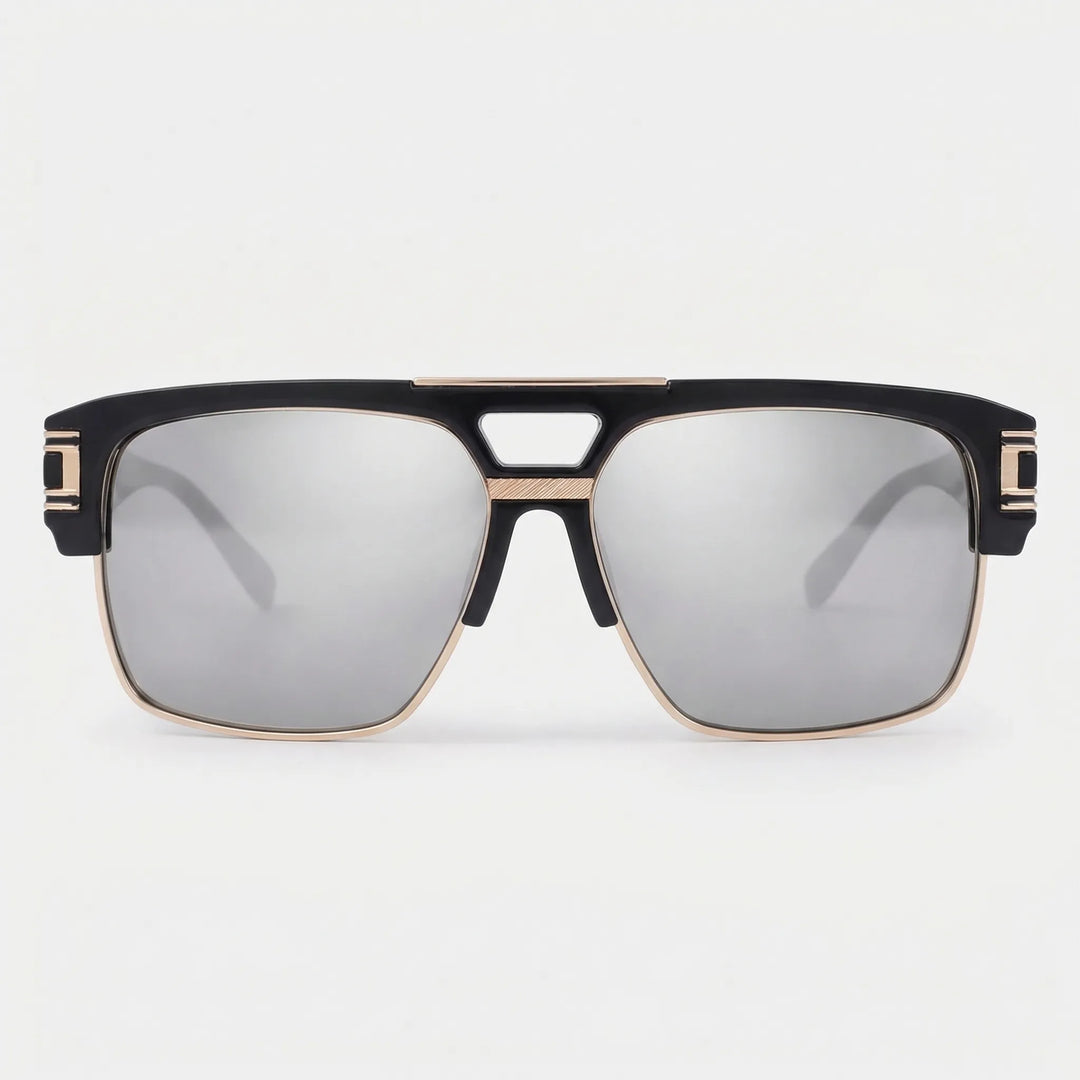 Wide Square Flat-Top Sunglasses - Vistora