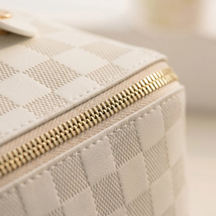 Multi-Compartment Zip-Top Cosmetic Bag - Glamport
