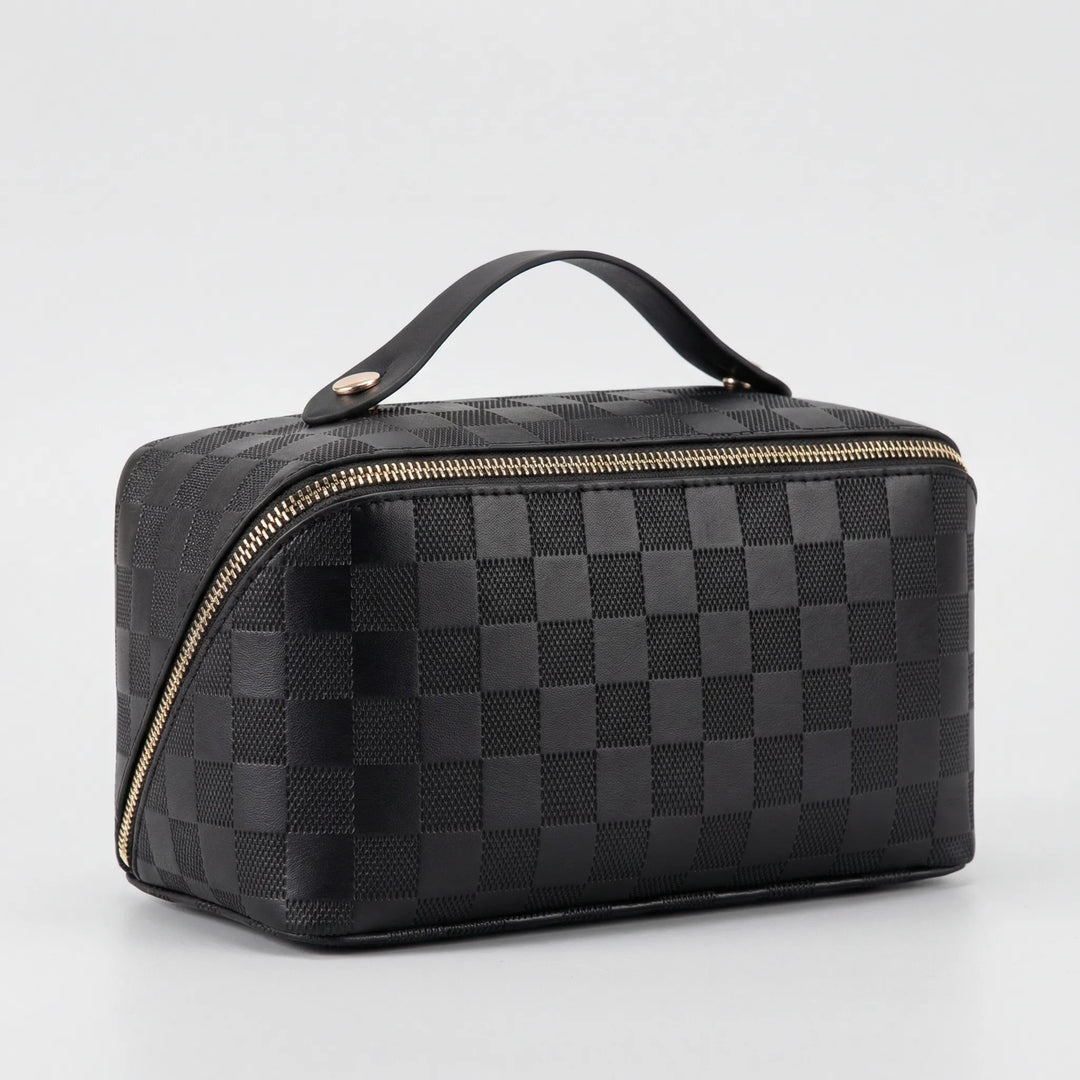 Multi-Compartment Zip-Top Cosmetic Bag - Glamport