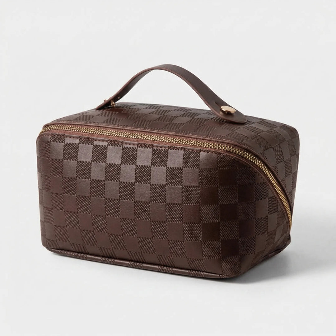 Multi-Compartment Zip-Top Cosmetic Bag - Glamport