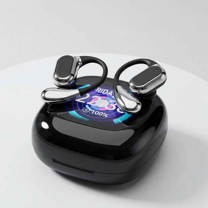Real-Time Translation Earbuds With LCD Case - Translura