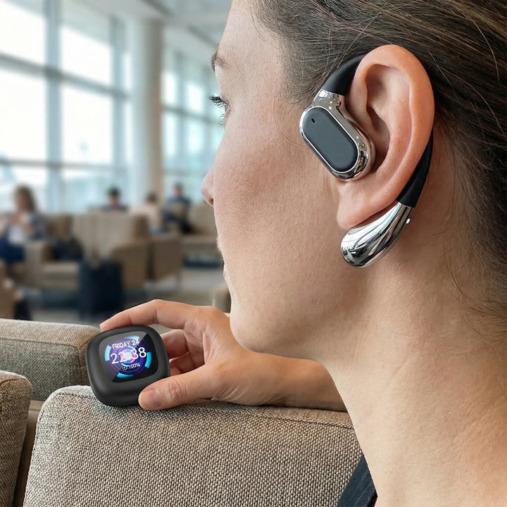 Real-Time Translation Earbuds With LCD Case - Translura
