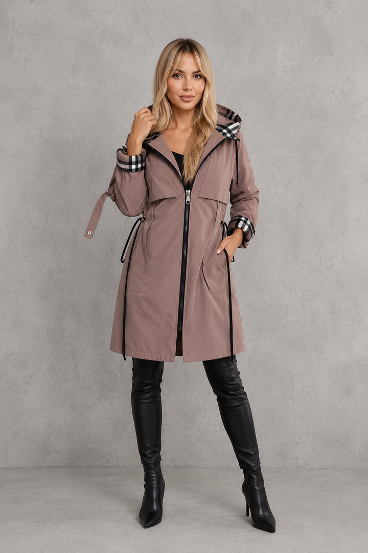 Women's Waterproof Rain Coat with Hood – Windproof Lightweight Jacket 7