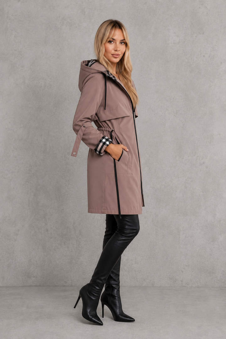 Women's Waterproof Rain Coat with Hood – Windproof Lightweight Jacket 4