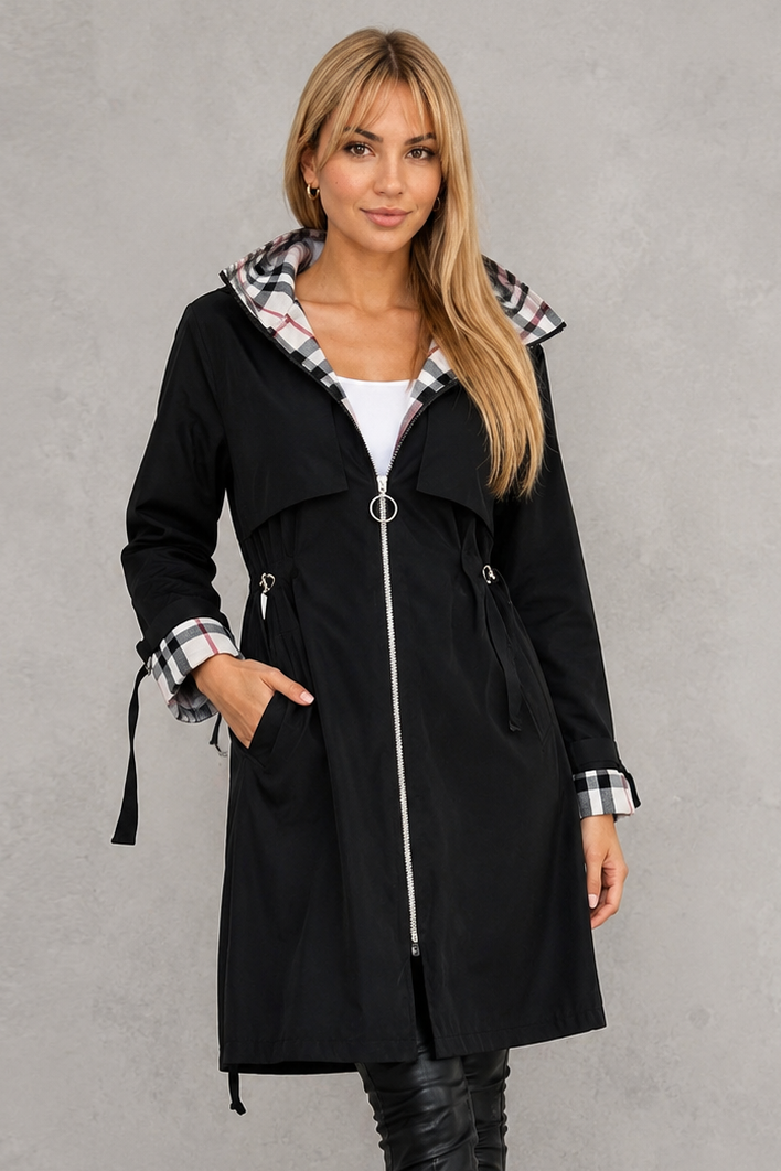 Women's Waterproof Rain Coat with Hood – Windproof Lightweight Jacket 3