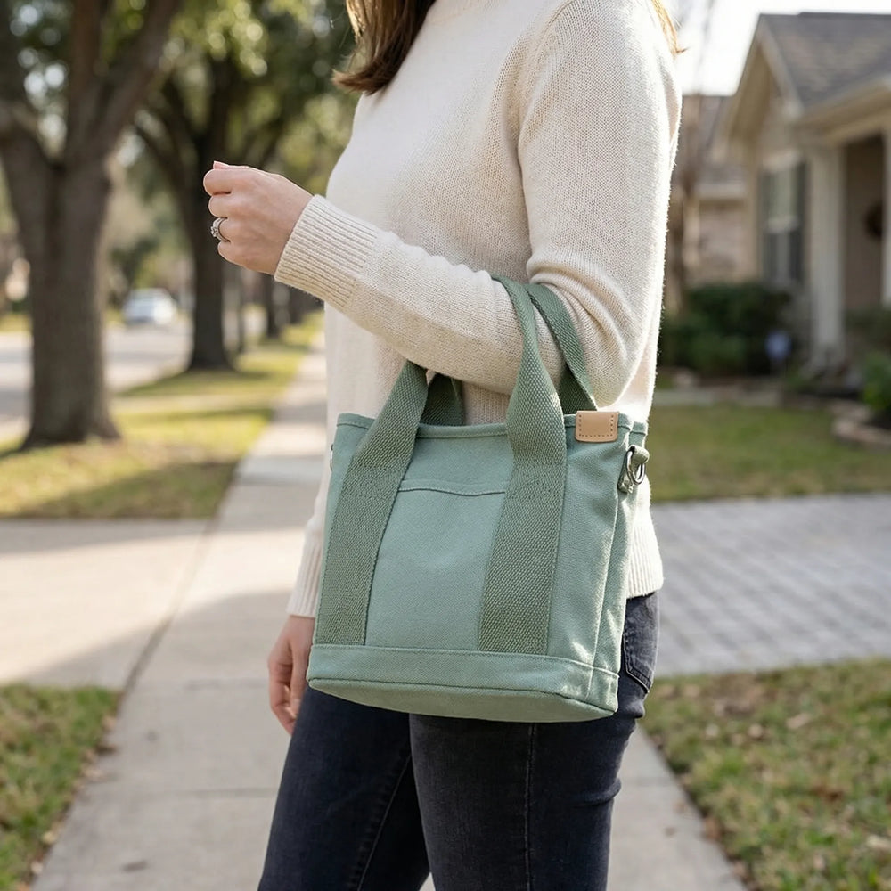 Woven Shoulder Tote Bag - Veltra