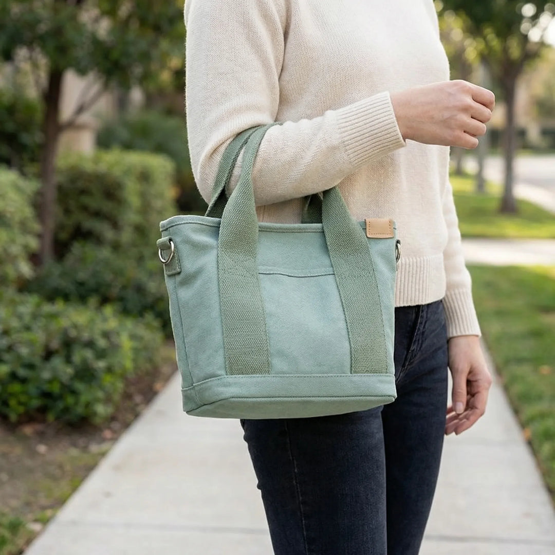 Woven Shoulder Tote Bag - Veltra