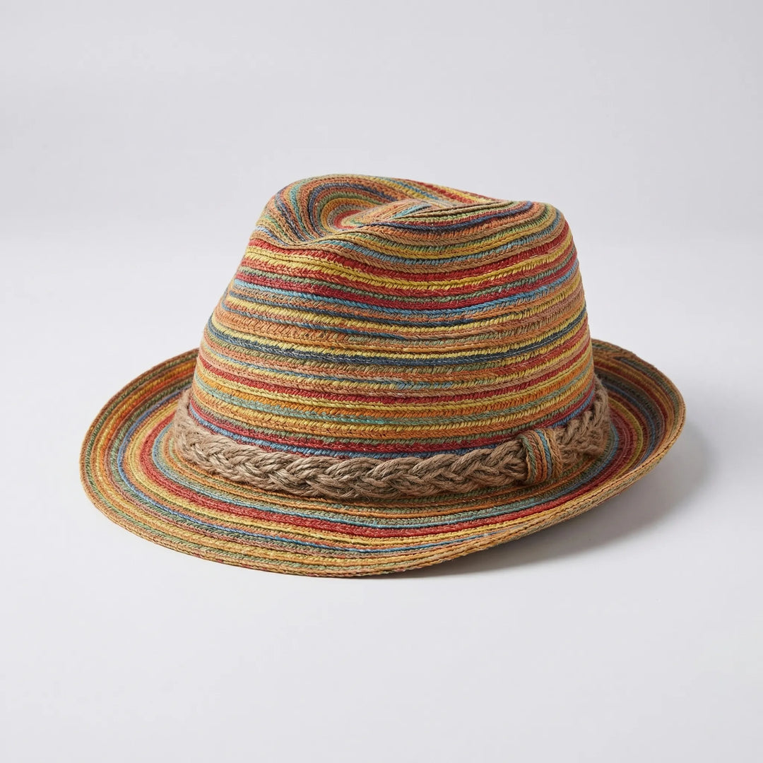 Woven Striped Summer Hat - Solara