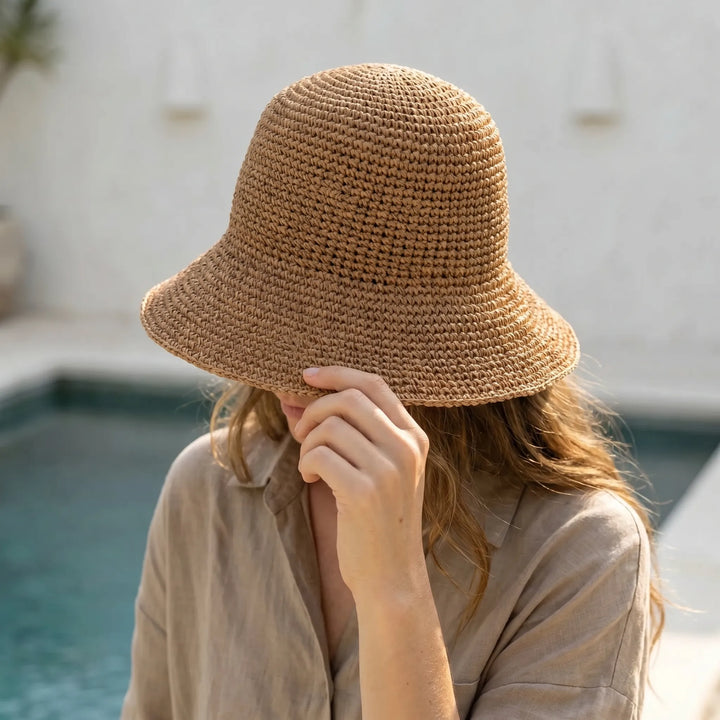 Woven Summer Bucket Hat - SolWeave