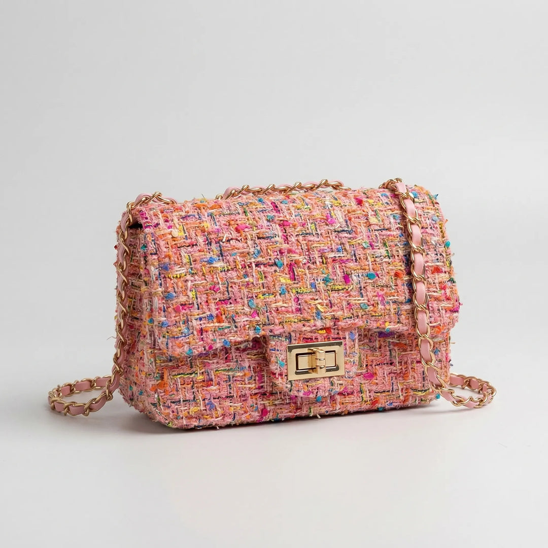 Woven Textured Shoulder Bag - Weavely