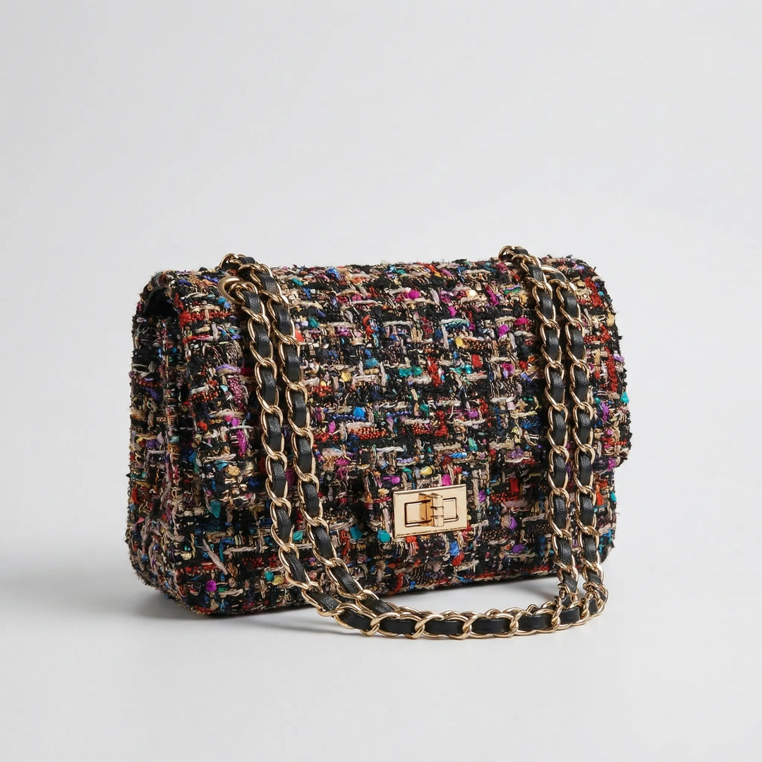 Woven Textured Shoulder Bag - Weavely