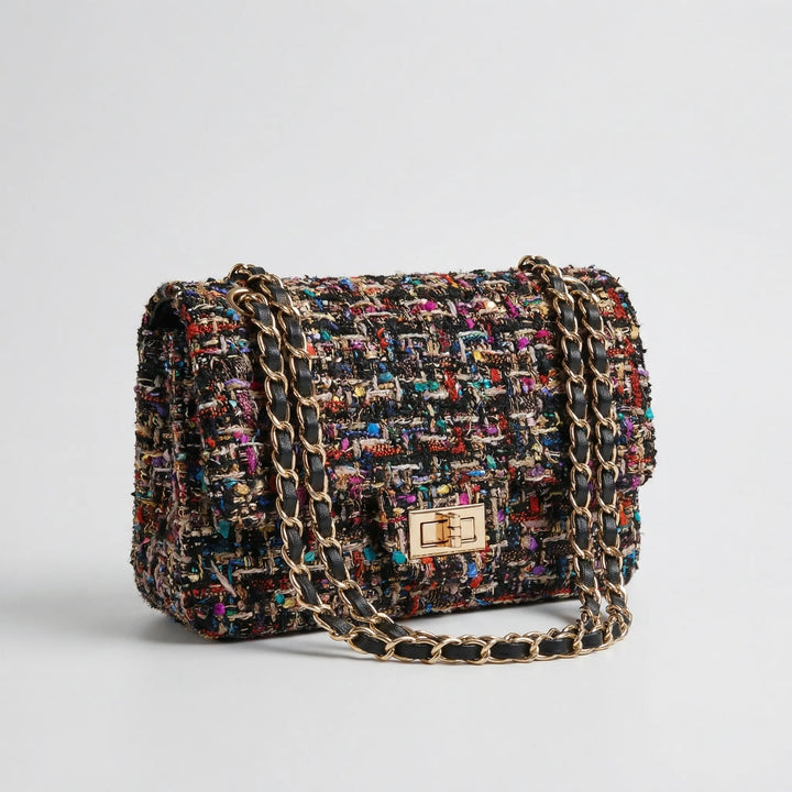 Woven Textured Shoulder Bag - Weavely