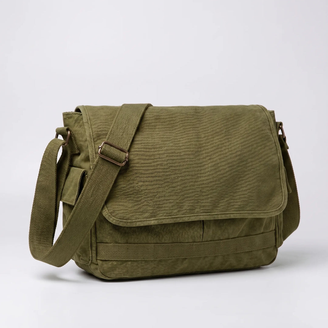 Vintage-Style Adjustable Crossbody Messenger Bag - Satchovale