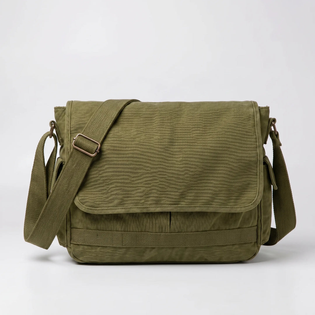 Vintage-Style Adjustable Crossbody Messenger Bag - Satchovale