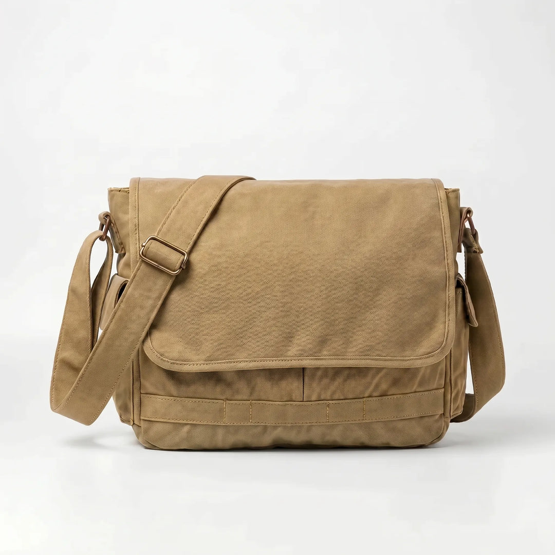 Vintage-Style Adjustable Crossbody Messenger Bag - Satchovale