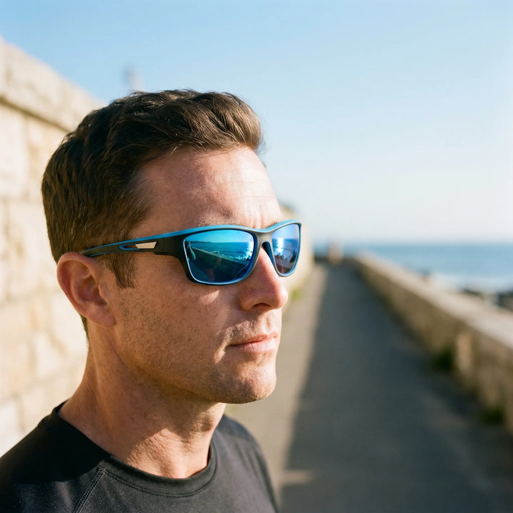 Wraparound Polarized Sports Sunglasses - Optura