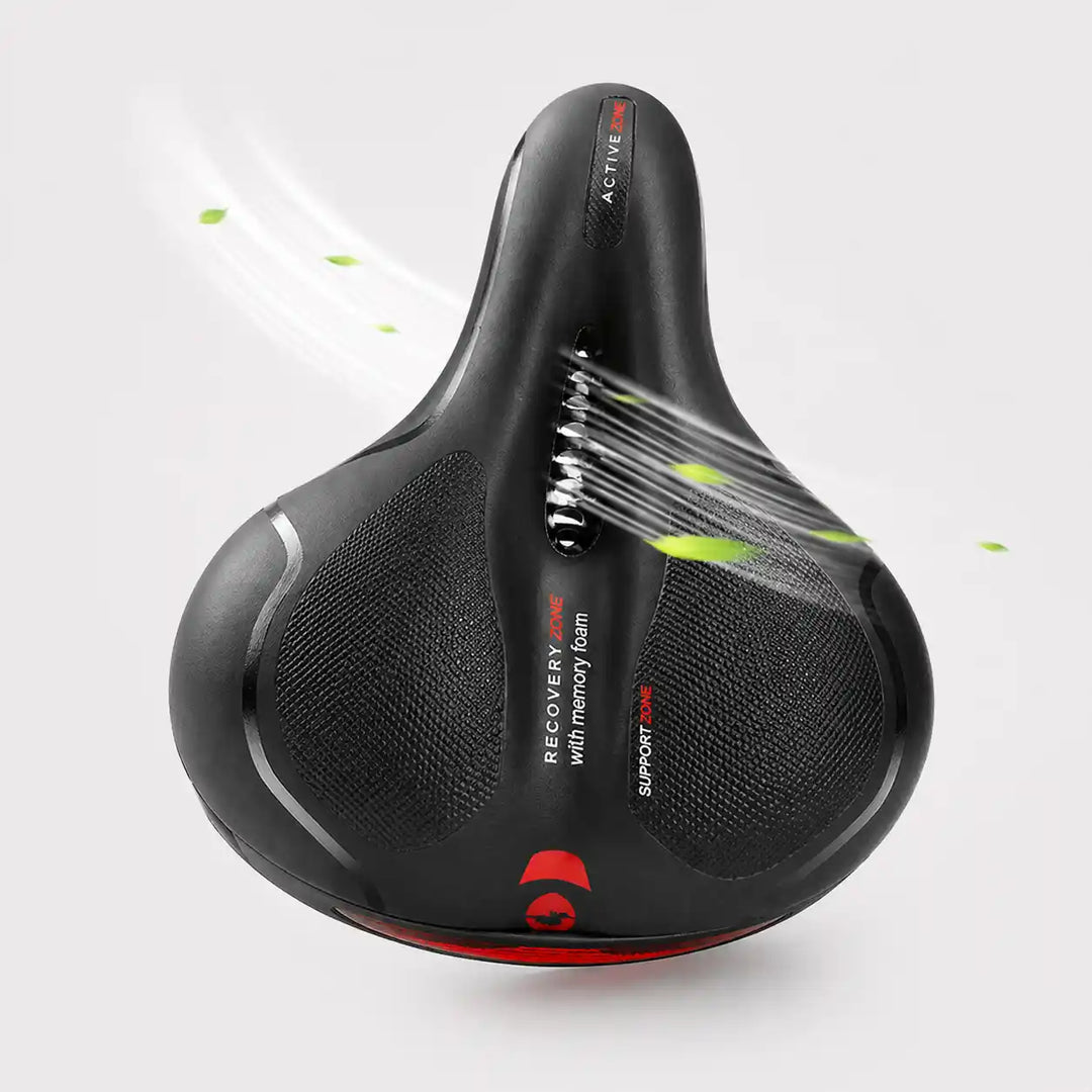 Ergonomic Comfort Bike Seat with Cutout - 2 in Thick Foam, Waterproof PU Leather 13