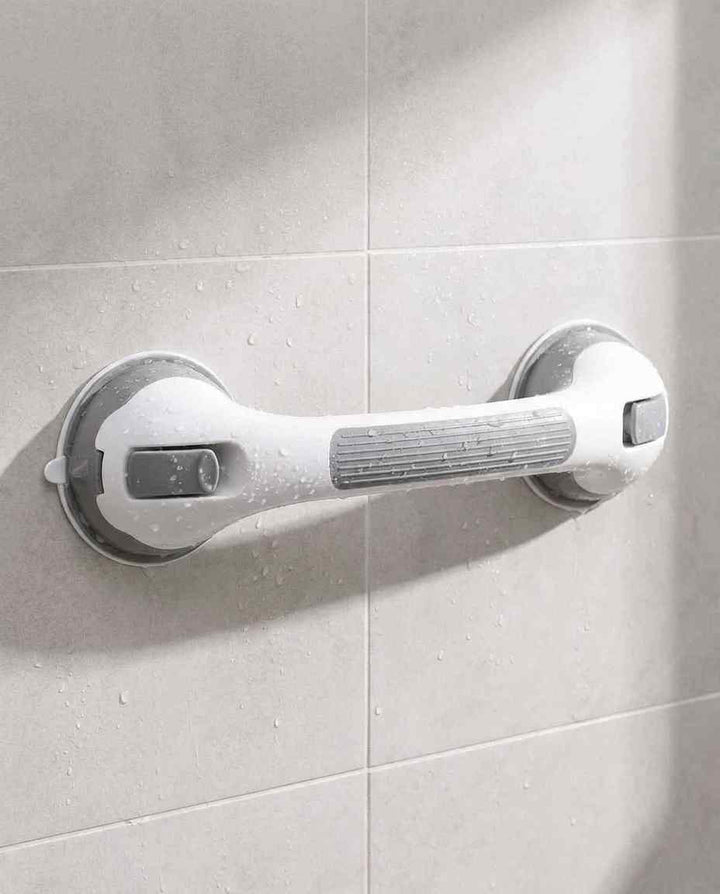 Suction Shower Grab Bar, No-Drill Bathroom Safety Handle, 15.7 in 14