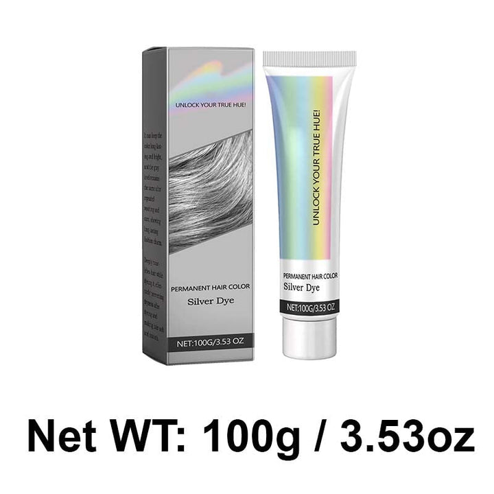 Plant-Based Silver Hair Color Cream, Ammonia-Free, Nourishing, Even Coverage 9