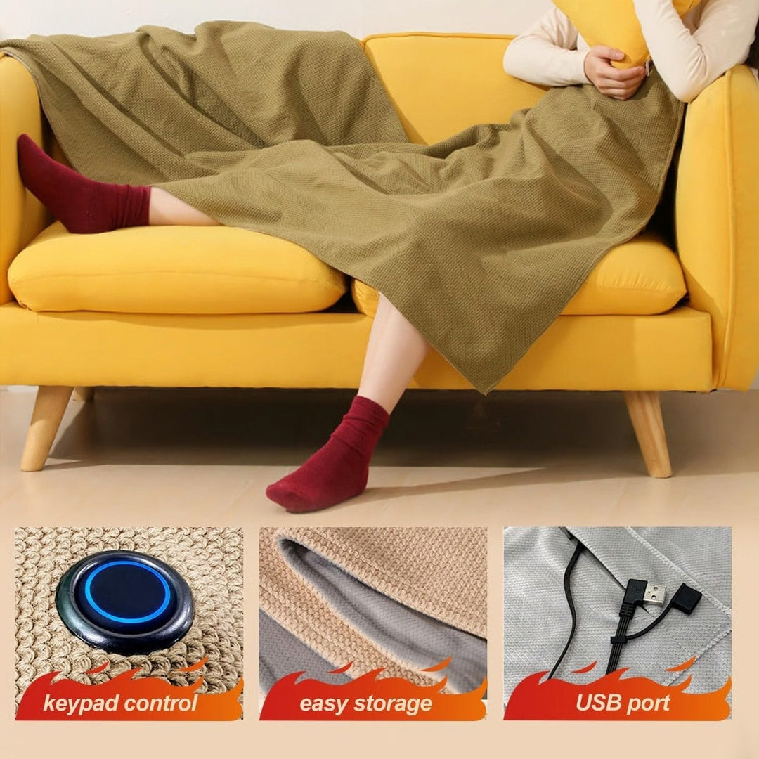 Cozy Heated Shoulder Wrap with Zipper 7