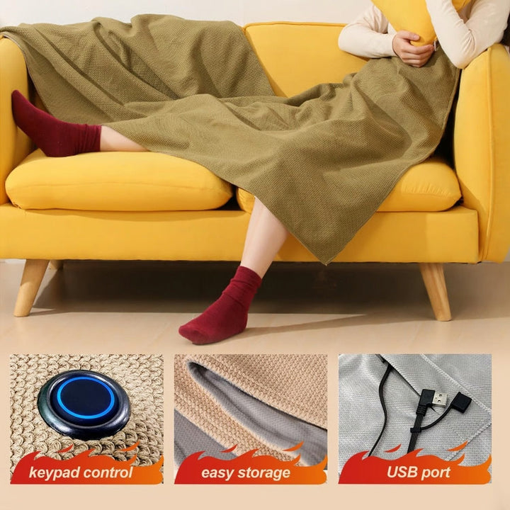 Cozy Heated Shoulder Wrap with Zipper 7