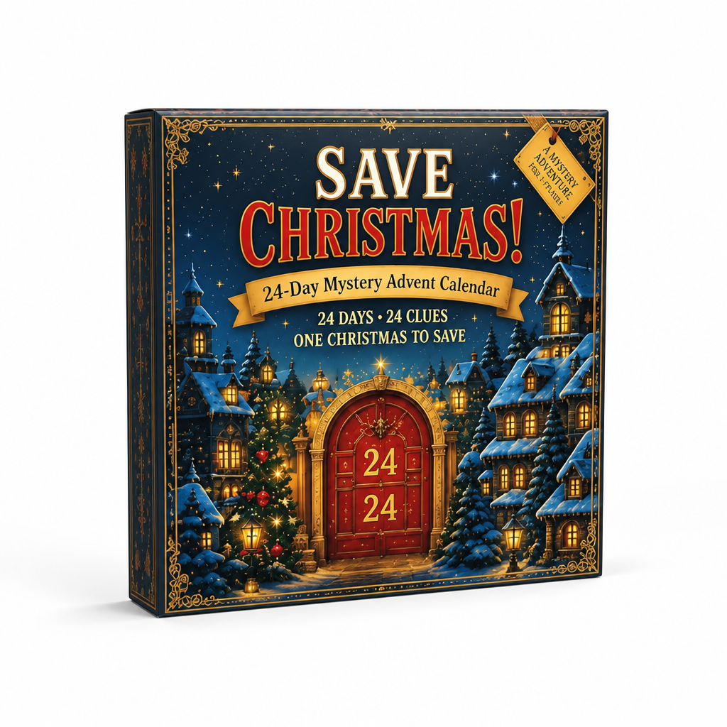 24-Day Escape Room Puzzle Advent Calendar with 6 Mystery Themes 7