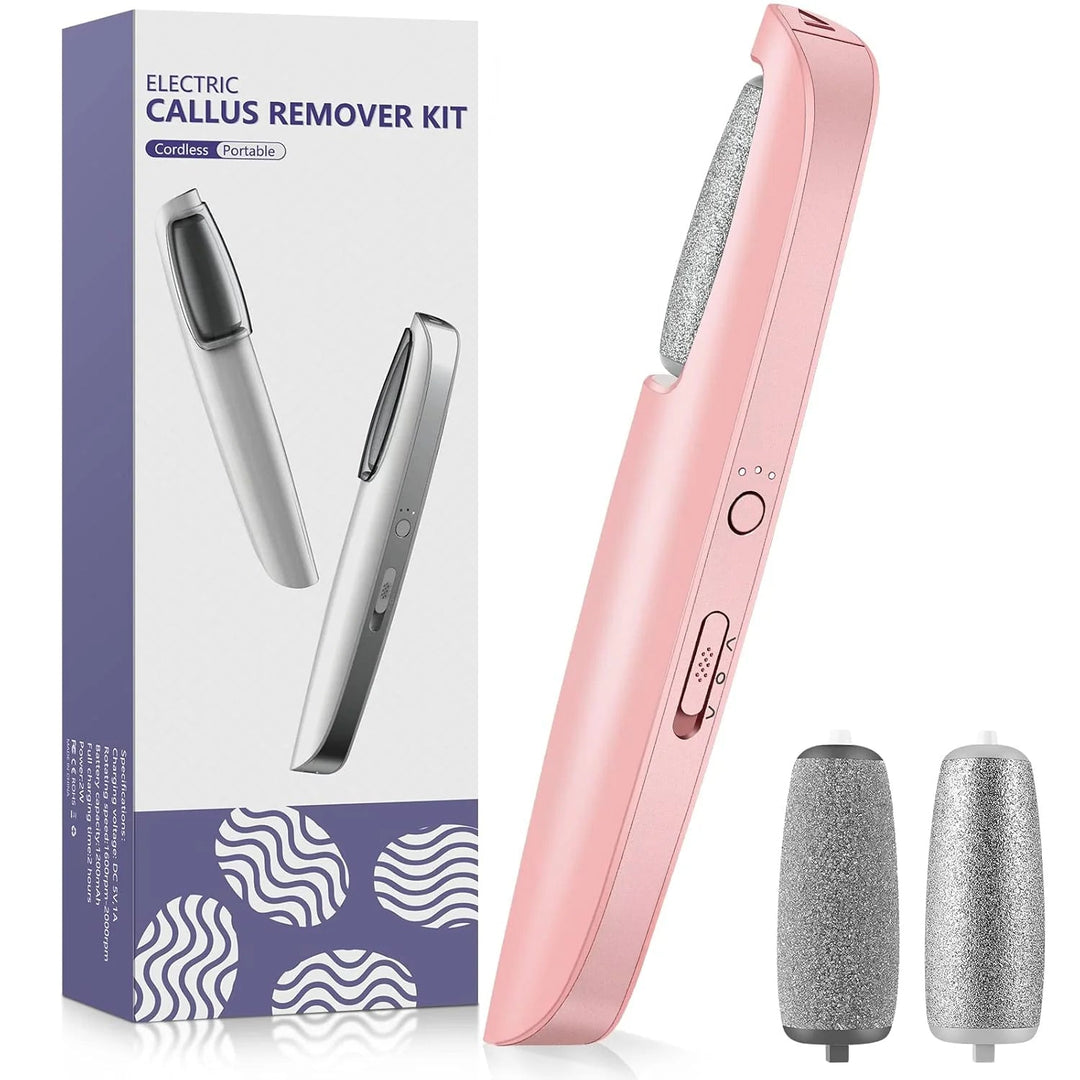 Cordless Electric Foot Callus Remover with 3 Speeds, Dual Rollers and USB-C 8