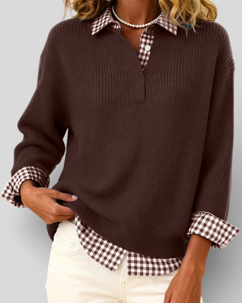 Chic Knit V-Neck Sweater 10