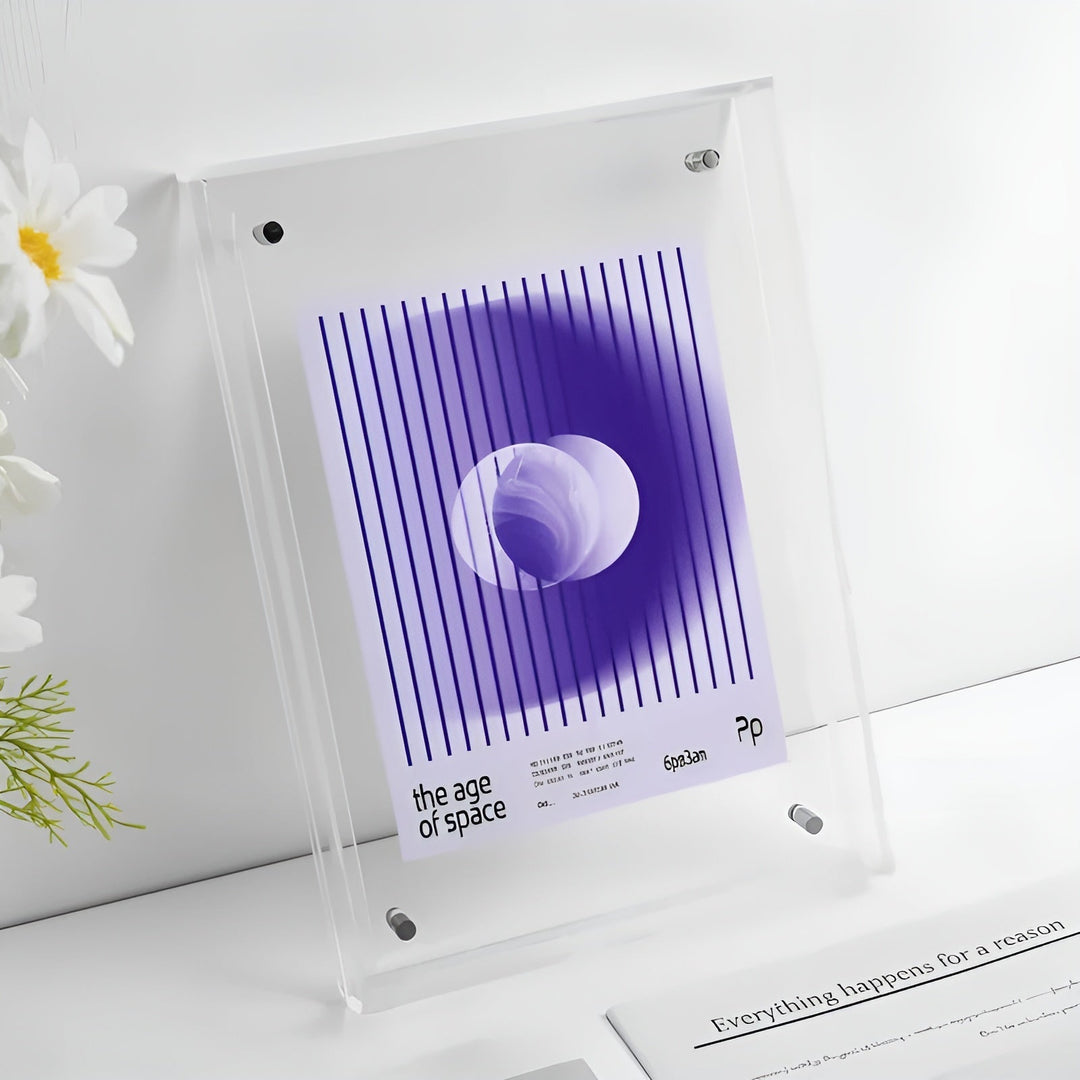 Neon Acrylic Picture Frame – Retro 80s Style, Modern Decorative Photo Frame 16