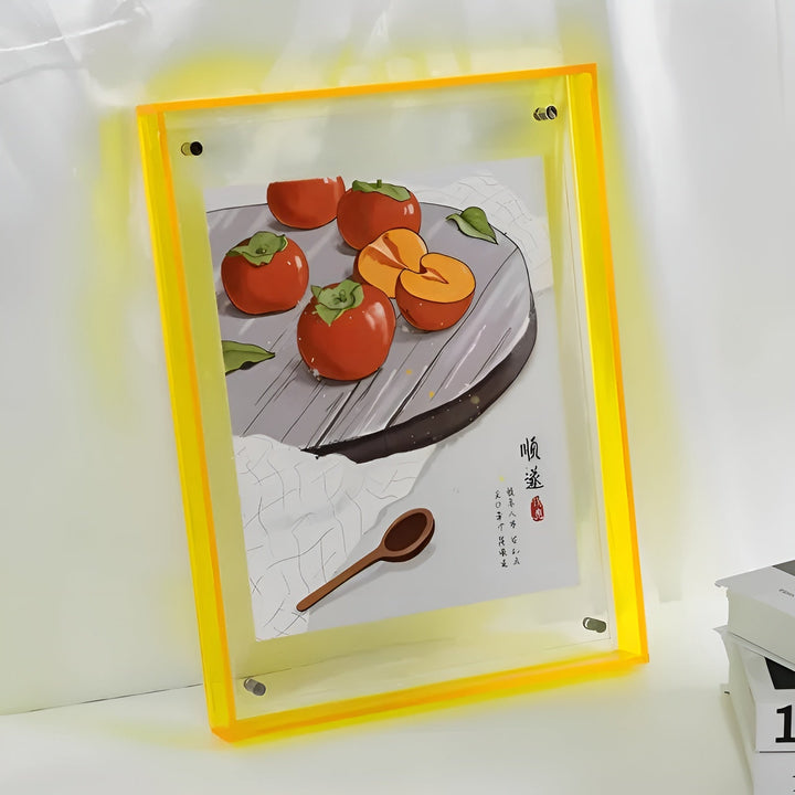 Neon Acrylic Picture Frame – Retro 80s Style, Modern Decorative Photo Frame 12