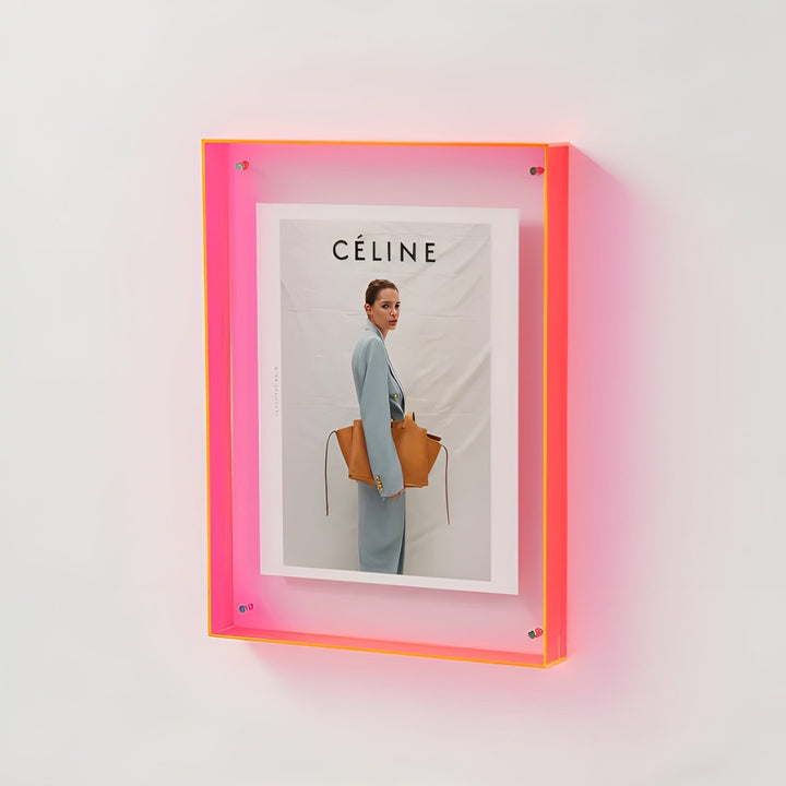 Neon Acrylic Picture Frame – Retro 80s Style, Modern Decorative Photo Frame 18