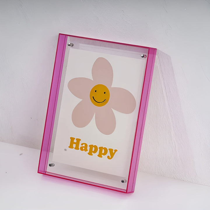 Neon Acrylic Picture Frame – Retro 80s Style, Modern Decorative Photo Frame 19