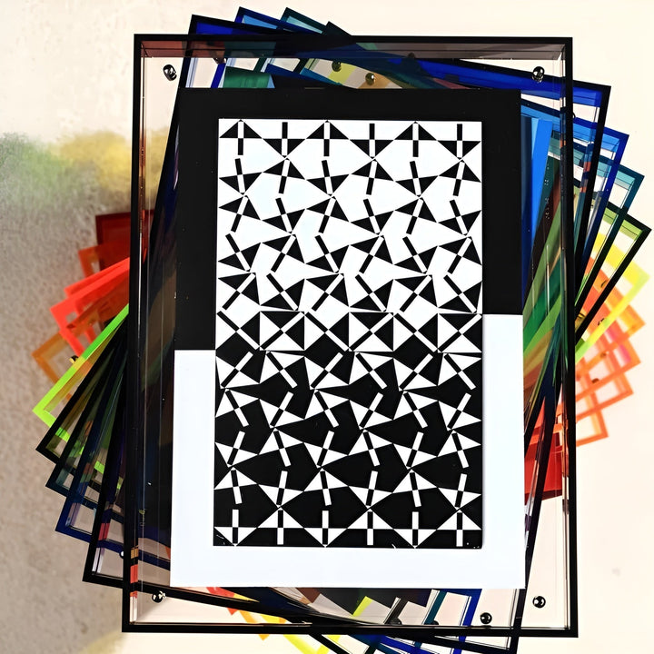 Neon Acrylic Picture Frame – Retro 80s Style, Modern Decorative Photo Frame 8
