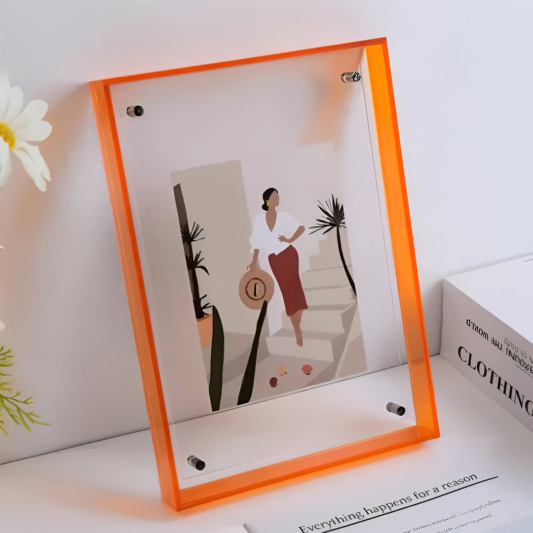 Neon Acrylic Picture Frame – Retro 80s Style, Modern Decorative Photo Frame 10
