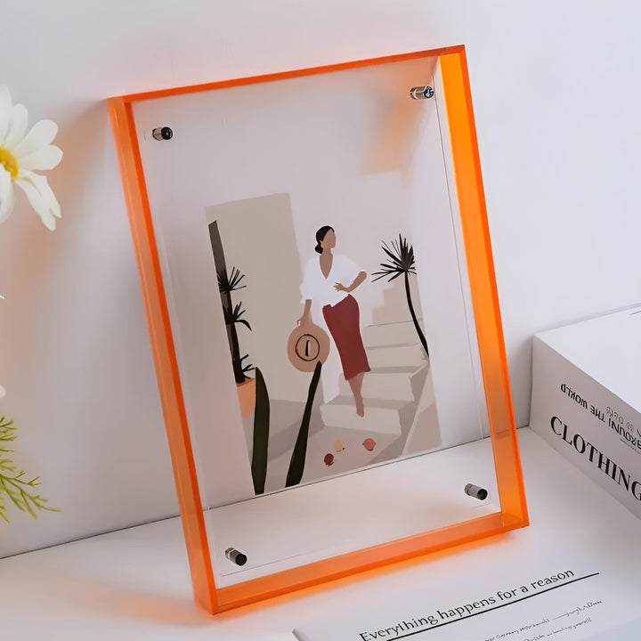 Neon Acrylic Picture Frame – Retro 80s Style, Modern Decorative Photo Frame 10